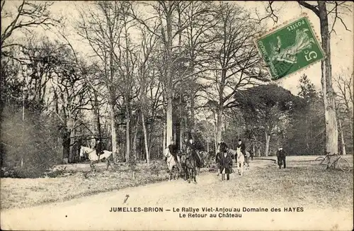 Ak Jumelles Brion Maine et Loire, Le Retour au Chateau, Le Rallye Viel Anjou au Domaine des Hayes