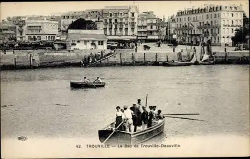 Ak Trouville Calvados, Le Bac de Trouville-Deauville