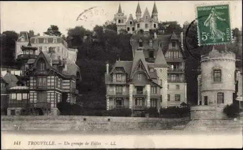 Ak Trouville Calvados, Un groupe de Villas