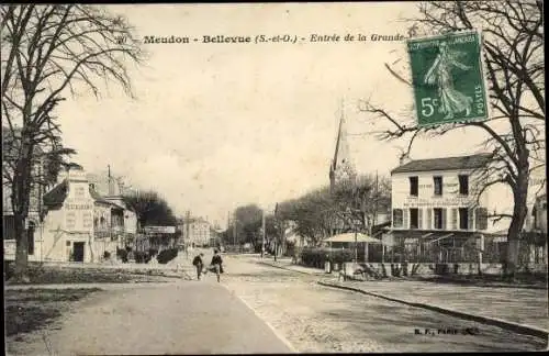 Ak Meudon Bellevue Hauts de Seine, Straßenpartie, L'Entree