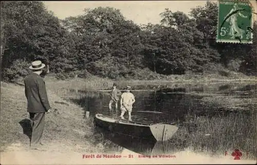 Ak Meudon Hauts de Seine, Foret de Meudon, Etang de Villebon