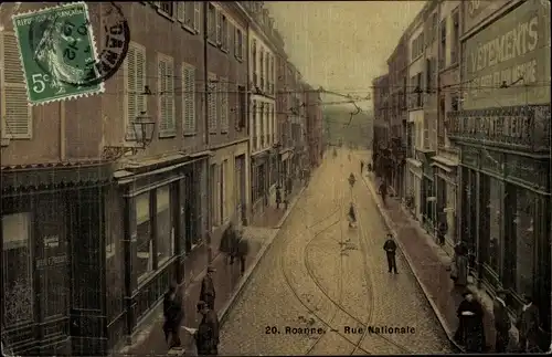 Ak Roanne Loire, Rue Nationale