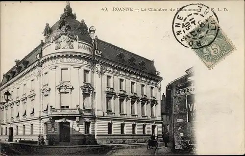 Ak Roanne Loire, La Chambre de Commerce