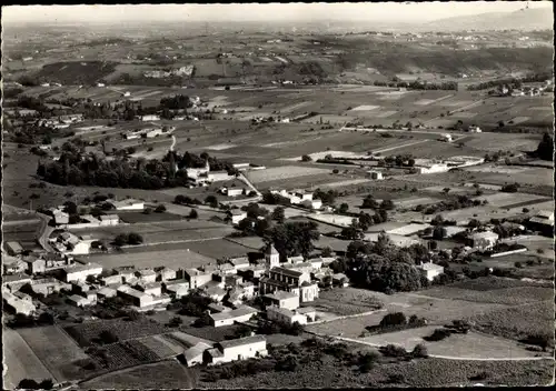 Ak Lacenas Rhône, Flugbild