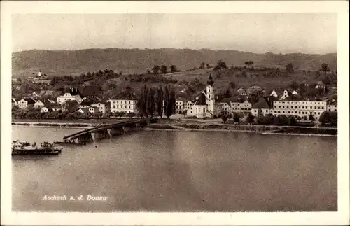 Ak Aschach an der Donau Oberösterreich, Blick auf den Ort