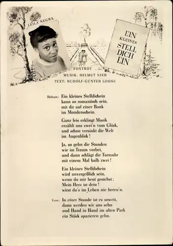 Lied Ak Sängerin Leila Negra, Ein kleines stell dich ein