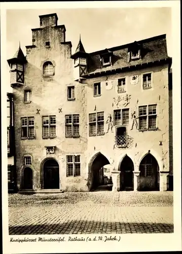 Ak Bad Münstereifel in Nordrhein Westfalen, Rathaus