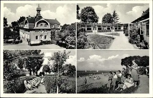 Ak Niendorf Timmendorfer Strand, Kindergenesungsheim St. Johann, Uferpartie