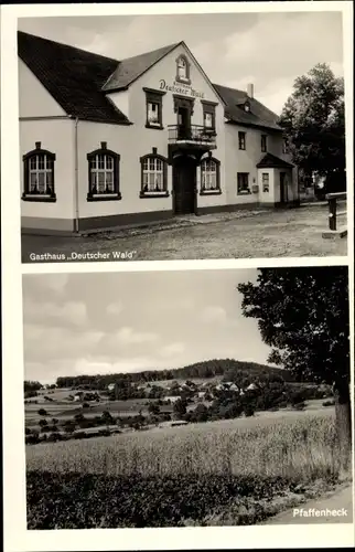 Ak Pfaffenheck Nörtershausen Rheinland Pfalz, Gasthaus Deutscher Wald, Blick auf den Ort