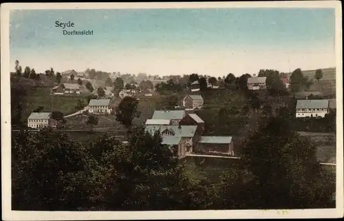 Ak Seyde Hermsdorf im Osterzgebirge, Dorfansicht, Unterer Gasthof Seyde, Richard Lang