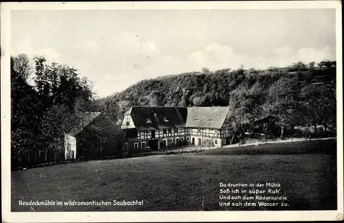 Ak Klipphausen in Sachsen, Neudeckmühle, Bes. R. Poitz