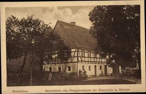 Ak Schellerhau Altenberg im Erzgebirge, Schülerheim Realgymnasium zu Meissen