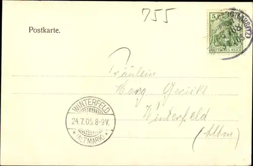 Ak Lübben im Spreewald, Kaserne, Parkanlage