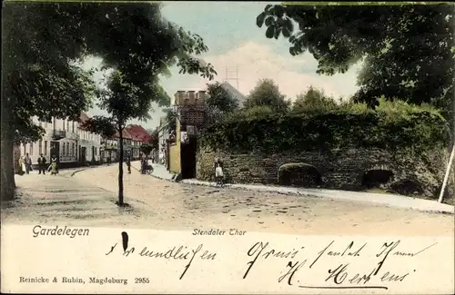 Ak Gardelegen in der Altmark, Stendaler Tor