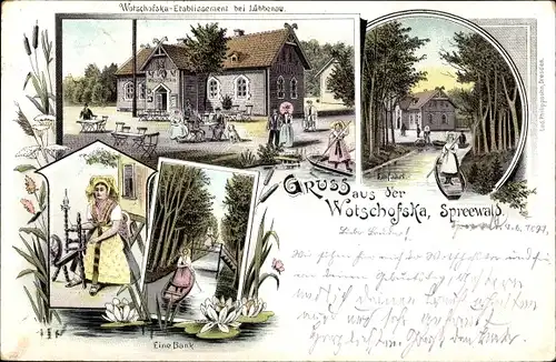 Litho Lübbenau im Spreewald, Etablissement Wotschofska