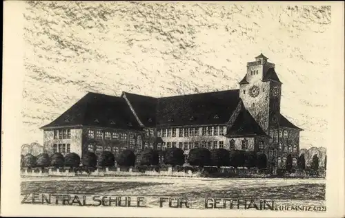 Künstler Ak Geithain in Sachsen, Zentralschule