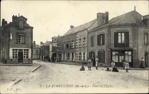 Ak La Jumellière Maine-et-Loire, Place de l'Eglise