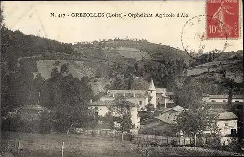 Ak Grézolles Loire, Orphelinat Agricole d'Aix