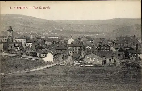 Ak Firminy Loire, Vue Generale