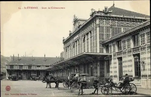 Ak Saint Étienne Loire, Gare de Chateaucreux