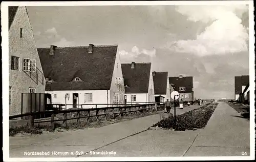 Ak Hörnum auf Sylt Nordfriesland, Strandstraße