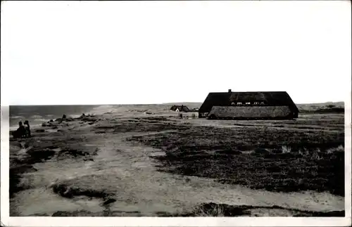 Foto Ak Kampen auf Sylt Nordfriesland, Haus in den Dünen, Sturmhaube