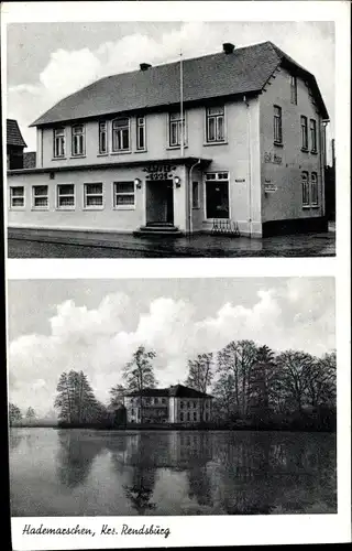 Ak Hanerau Hademarschen in Holstein, Café, Schloss