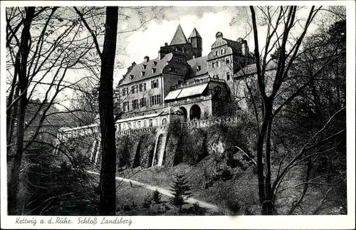 Ak Kettwig Essen im Ruhrgebiet, Schloss Landsberg