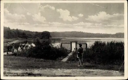 Ak Ostseebad Kölpinsee auf Usedom, Seepartie