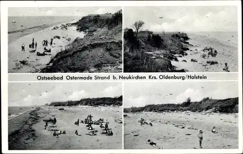 Ak Ostseebad Ostermade Neukirchen in Holstein, Strandpartie