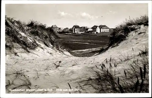 Ak Wenningstedt Braderup auf Sylt, Blick aus den Dünen