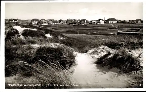 Ak Wenningstedt Braderup auf Sylt, Blick aus den Dünen