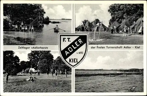 Ak Hansestadt Kiel, Freie Turnerschaft Adler, Zeltlager Adlerhorst