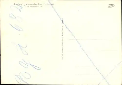 Ak Fredericia Jutland Dänemark, Snoghoj Gymnastikhojskole