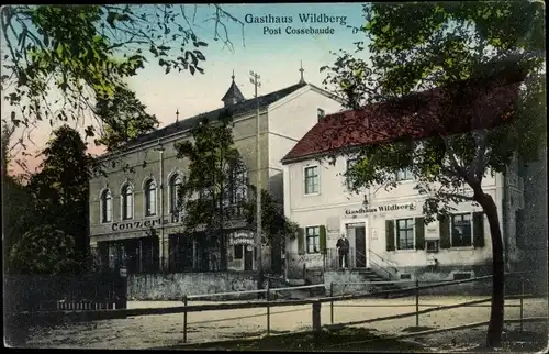 Ak Wildberg Gauernitz Klipphausen in Sachsen, Gasthaus Wildberg