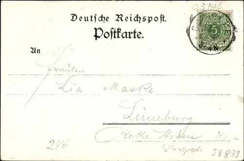 Litho Schierke Wernigerode am Harz, Hoppe's Gasthaus und Pension, Ahrendsklindklippen