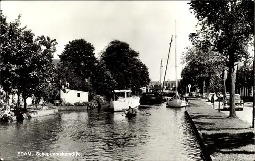 Ak Edam Volendam Nordholland Niederlande, Schepenmakersdijk