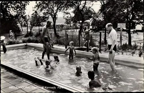 Ak Hellendoorn Overijssel, Camping Kennedy Park, Badepartie