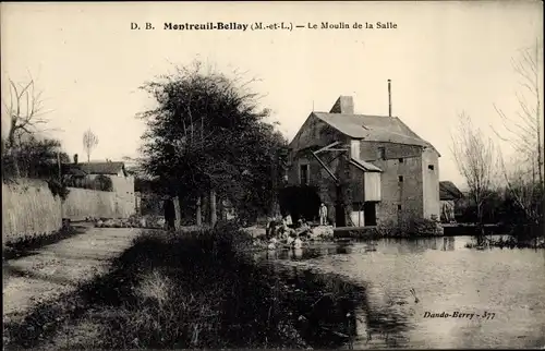 Ak Montreuil Bellay Maine et Loire, Moulin de la Salle, Wassermühle