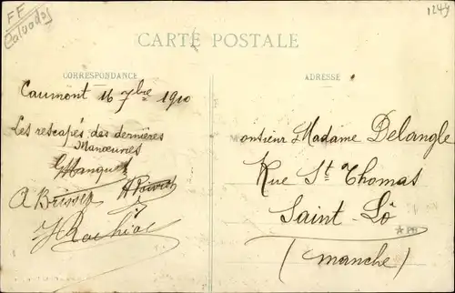 Ak Caumont L´Éventé Calvados, Vue Centrale