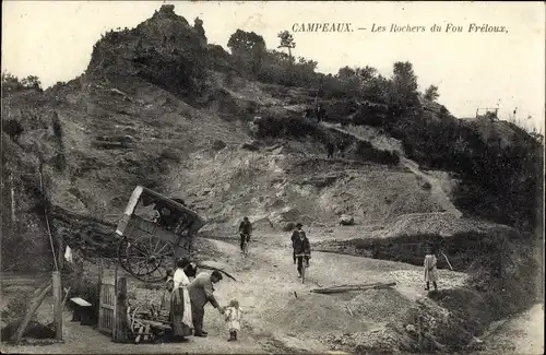 Ak Campeaux Calvados, Les Rochers du Fou Freloux