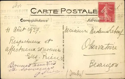 Ak Royan Charente Maritime, Les Jardins du Square Botton