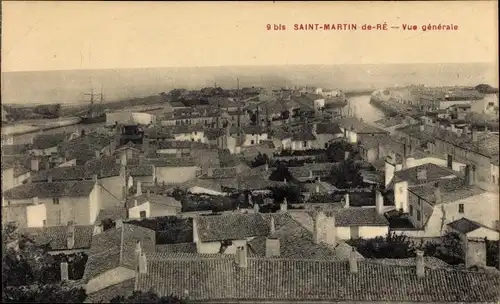 Ak Saint Martin de Ré Charente-Maritime, Vue generale