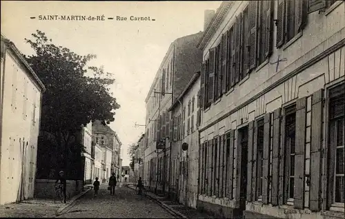 Ak Saint Martin de Ré Charente-Maritime, Rue Carnot