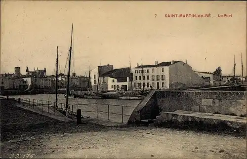 Ak Saint Martin de Ré Charente-Maritime, Le Port