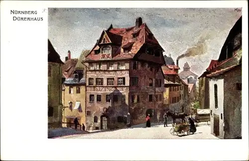 Künstler Ak Nürnberg in Mittelfranken Bayern, Bayerische Jubiläumsausstellung 1906, Dürerhaus