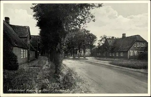 Ak Nieblum auf der Insel Föhr Nordfriesland, Dorfstraße