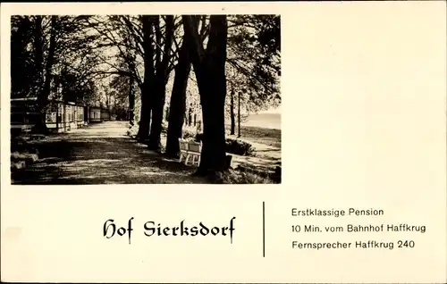 Ak Sierksdorf in Holstein, Hof Sierksdorf, Bes. Hans Bauer