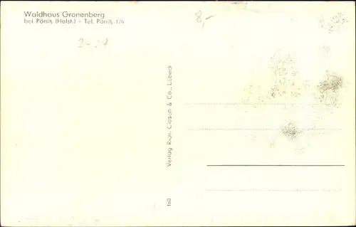 Ak Gronenberg Scharbeutz in Ostholstein, Partie aus dem Park