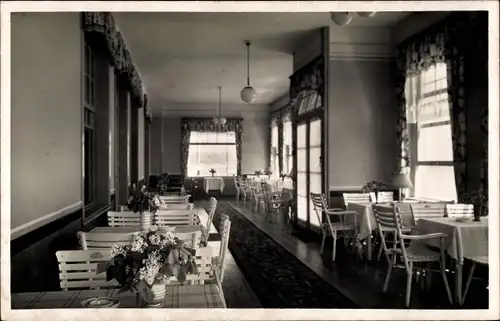 Ak Haffkrug Scharbeutz Ostholstein, Strandhalle, Innenansicht